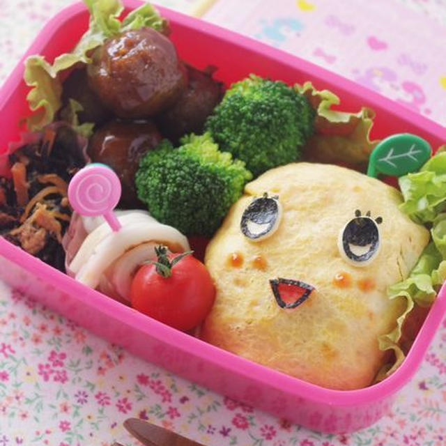 ふなっしーのオムライスキャラ弁と運動会
