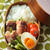 Bento aux asperges bacon et photos de sakura