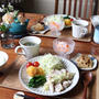ゆで鶏のねぎだれ定食。