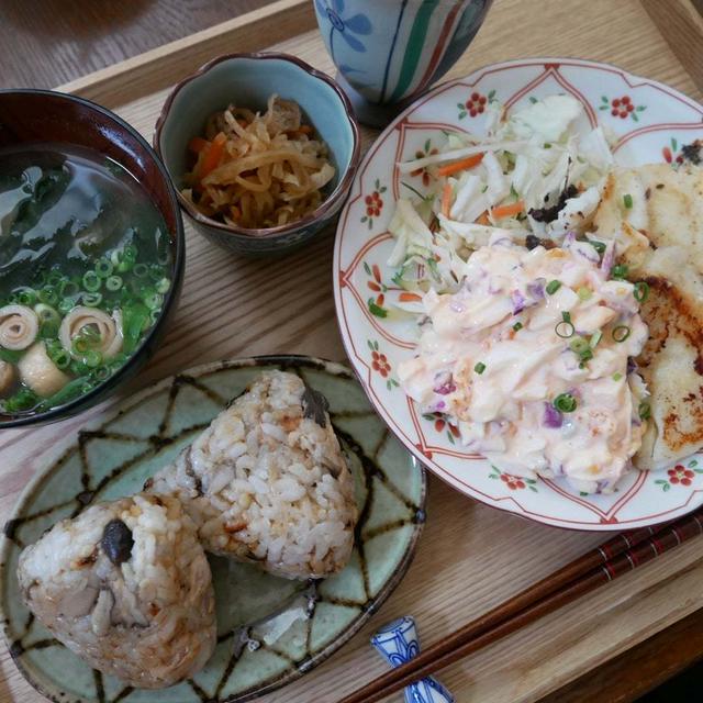 ヒラメのムニエルしば漬けタルタルそえ、昨日の昼ごはん#本日のおうちごはん