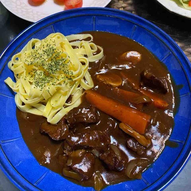 ビーフシチューとチーズフランス