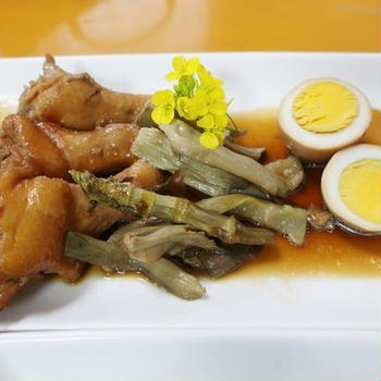 手羽元とイタドリのこっくり煮～