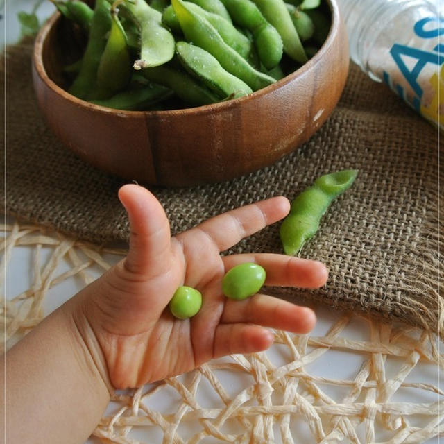 旬のお味♡しゃっきり♡「枝豆の圧力鍋蒸し」ビール飲みたくなる〜