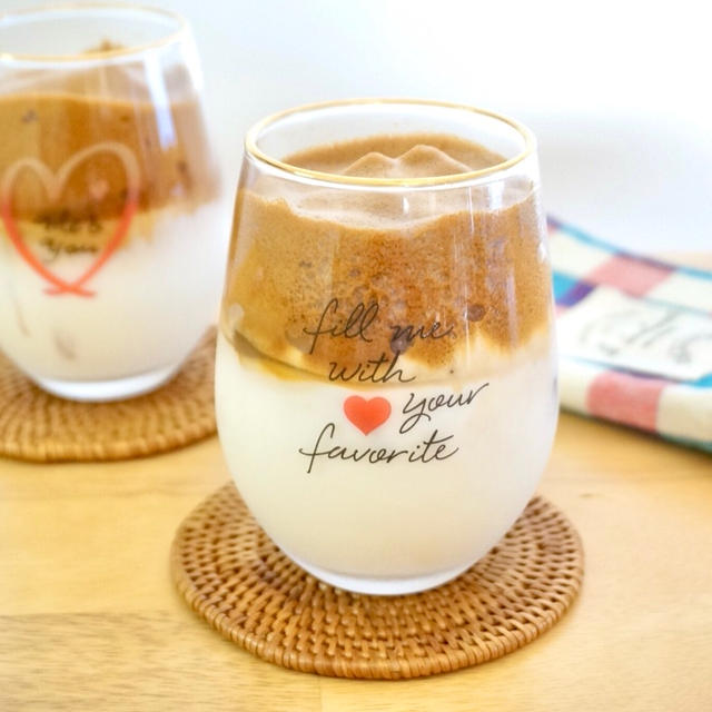 5分で完成！話題のダルゴナコーヒー作ってみました！