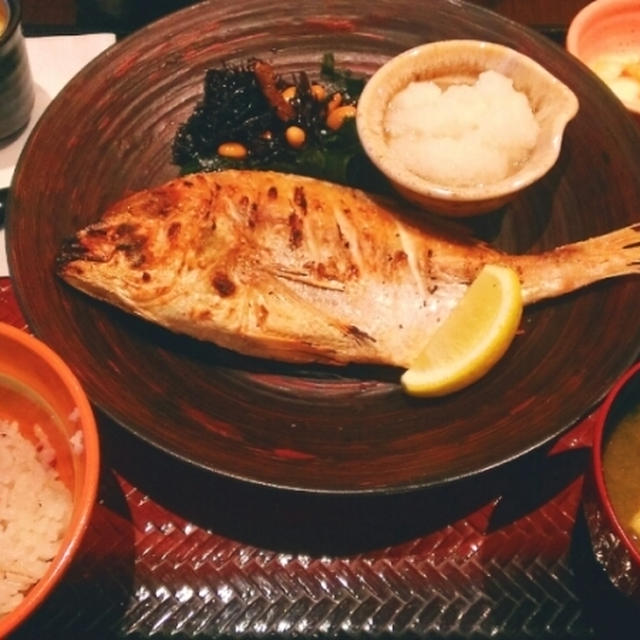 ＊連子鯛の塩焼き定食@大戸屋＊