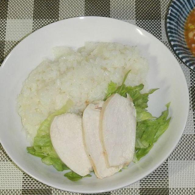 準備　海南鶏飯（シンガポールチキンライス）