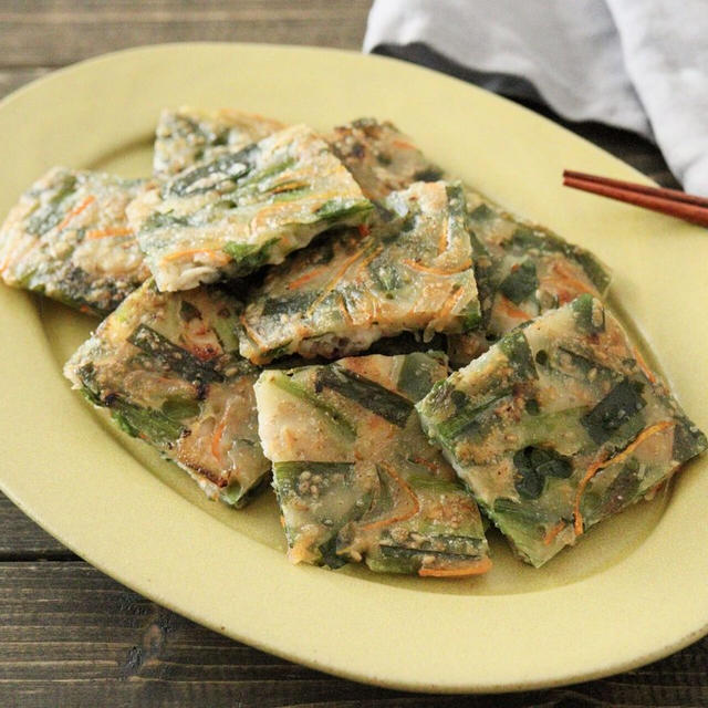 タレなしで美味しい！米粉チヂミレシピ！卵なし小麦粉なし玉ねぎなし