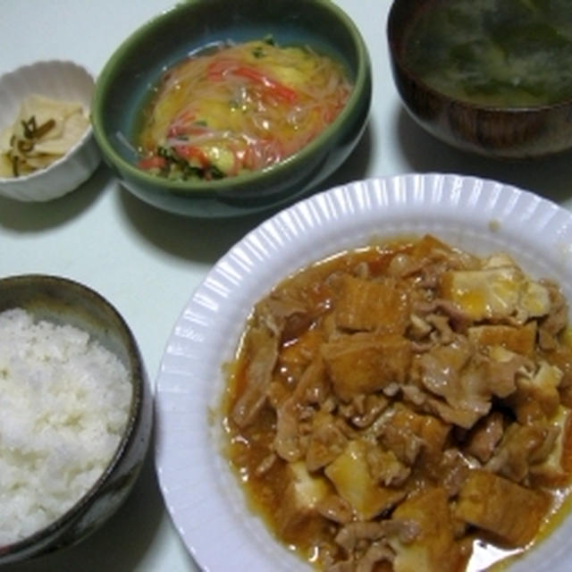 厚揚げマーボー。