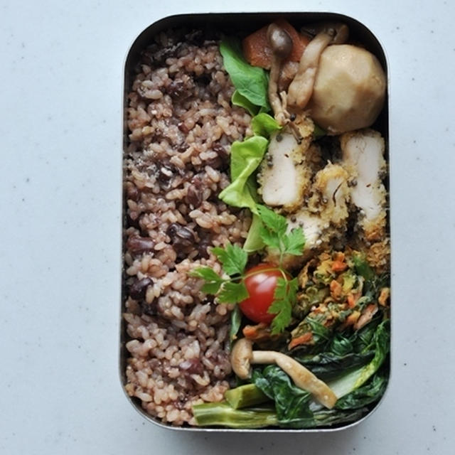 小豆の玄米ごはん弁当