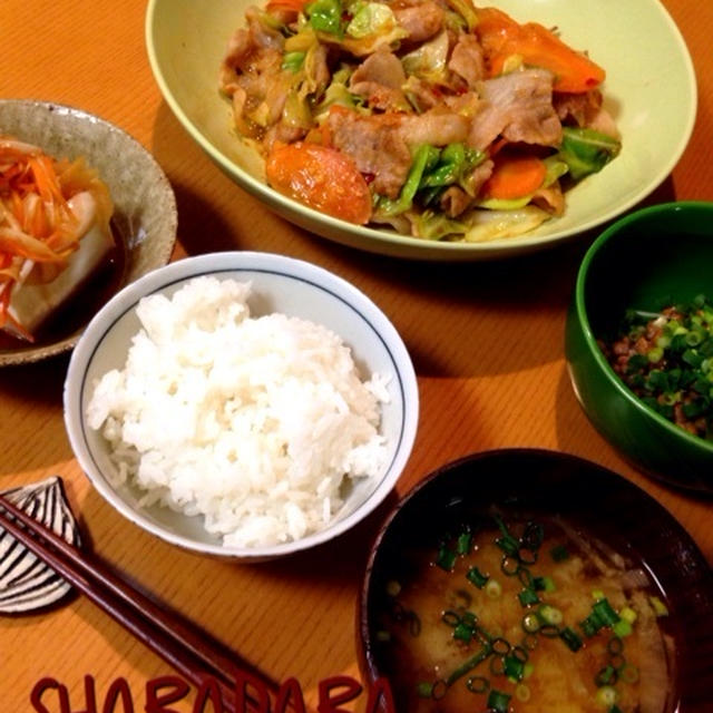 ご飯進み過ぎ！肉野菜ピリ辛味噌炒め
