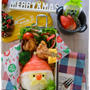 三角おにぎりでサンタさん弁当～女子中学生のおべんとう♪