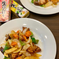 美味しい甘酢あんで野菜もたっぷりの酢豚です