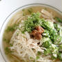 鶏肉とオクラのうめぇ〜素麺