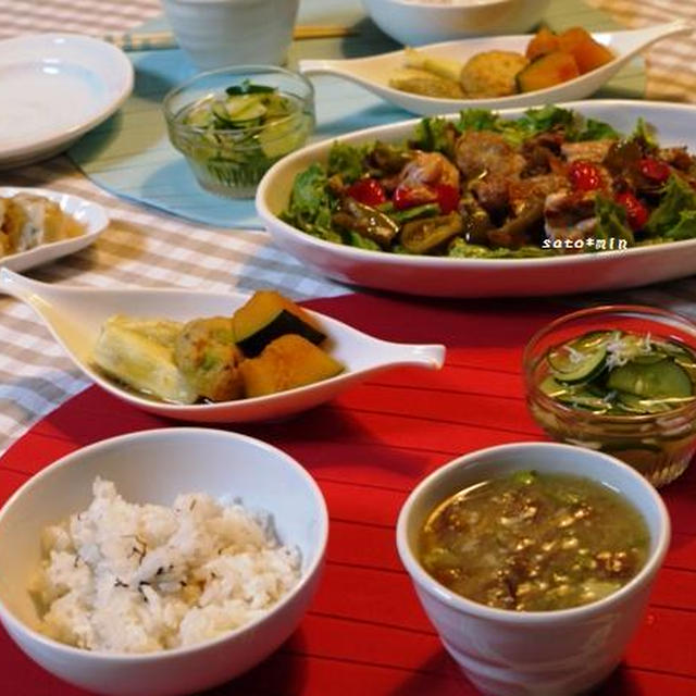 酢オンパレードの夜ご飯と、、フル稼働で働く仲間