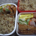 炊き込みご飯とさんま蒲焼弁当☆ポンデＪｒミルク。。 by なな。さん
