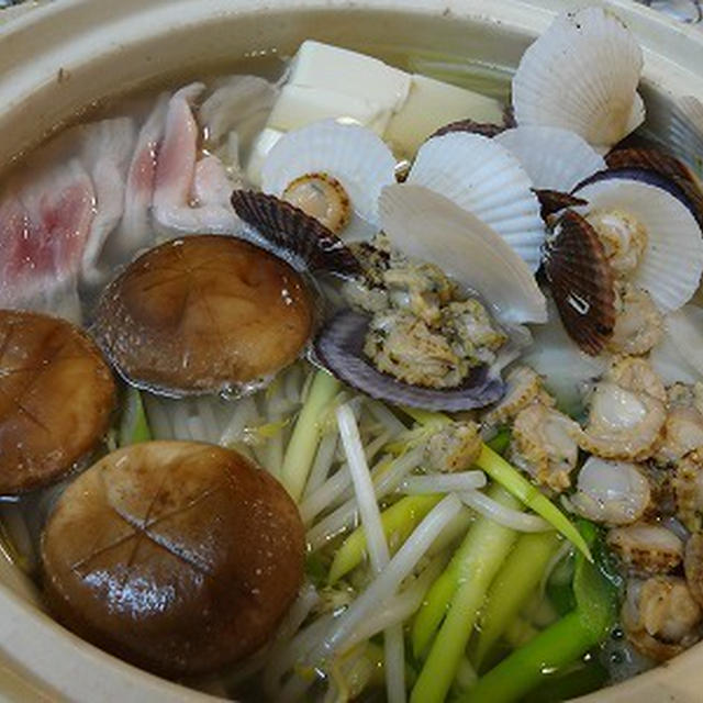 ホタテの稚貝のダシで食べる塩コショウ鍋 By ハッピーブルースママさん レシピブログ 料理ブログのレシピ満載