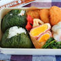 【レンジベーコンエッグ】レシピ＋広島菜おにぎりのお弁当