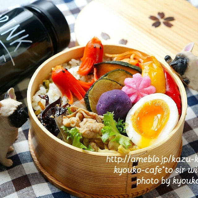 カフェ弁☆豚肉とキャベツの炒め物弁当(お弁当詰め方)ぐれるから！