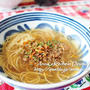 【主菜】ピリ辛が麺に合う！挽き肉の胡麻坦々のせラーメン