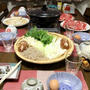 元旦の晩ごはんはすき焼き と 娘のお年賀。