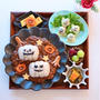 おばけミートボールとハロウィンデコカレーで朝ごはん＊