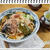きょうのお昼ごはんは”梅おろし冷かけうどん”