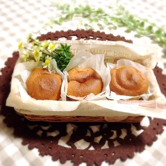 マフィン型で作るシフォンケーキ〜♪