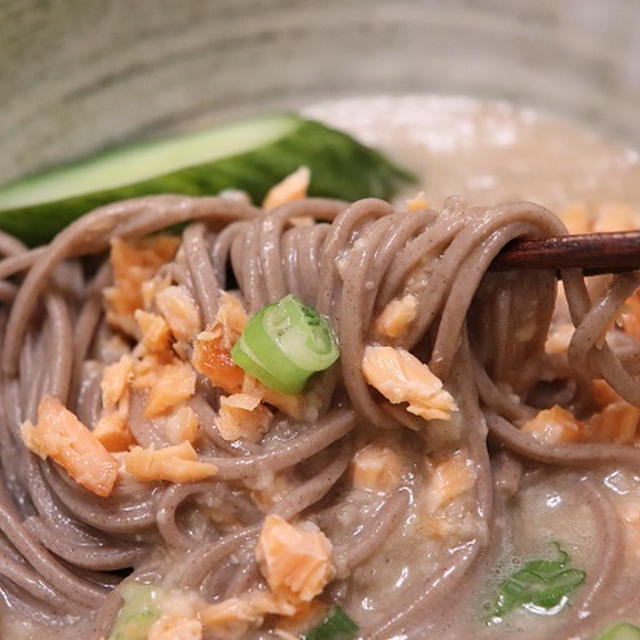 ★ごぼうで滋養のとろろ蕎麦（ダイエット９１日）