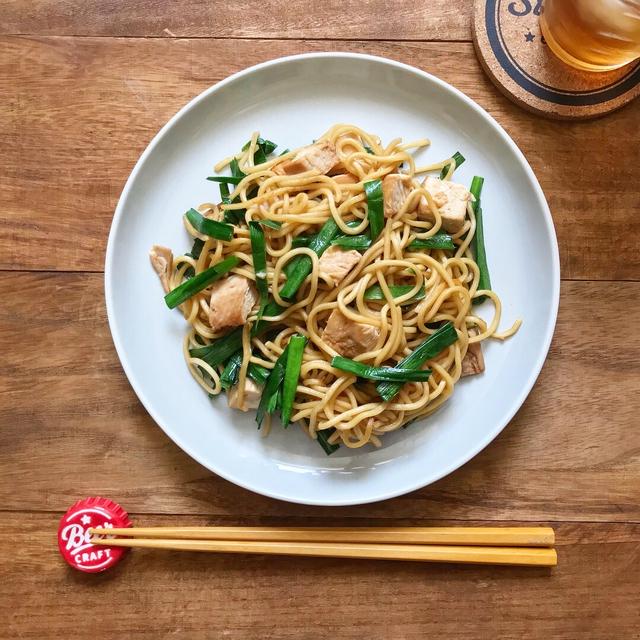 さっぱり鶏チャーシューで焼きそば...♪*ﾟ