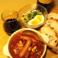 カンポ･ヴィエホ クリアンサで楽しむ大豆とソーセージのトマト煮 by ひろりんさん