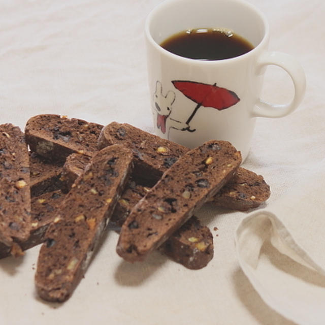 チョコとオレンジのビスコッティ