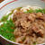 かえし最強伝説の、もしかすると始まりなのかも➖肉うどん（牛バラ肉のかえし煮）。