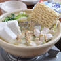 白塩ちゃんこ袋麺鍋。【白食材オンリー・インスタント麺鍋】