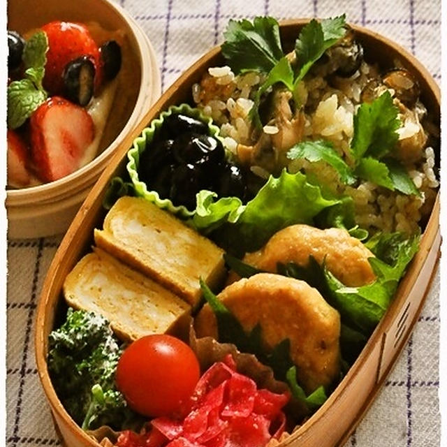 牡蠣めし弁当（わっぱ）