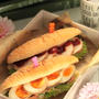 * コストコのセサミドッグ？で味玉サンド＆鶏ハムサンド♪