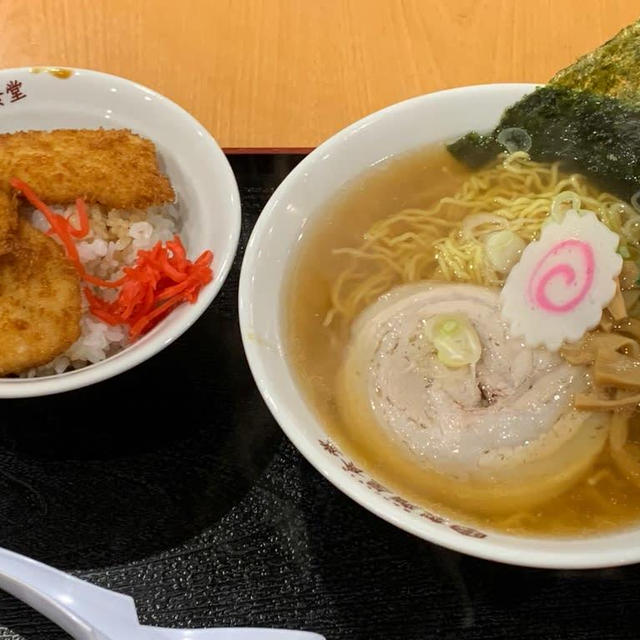 製麺屋食堂聖籠町店でお腹いっぱい食べて食べてみた♡