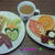 Good－morning ラビっ子のさつまいもケーキ＆プリンアラモード＆野菜サラダ～じゃよ♪
