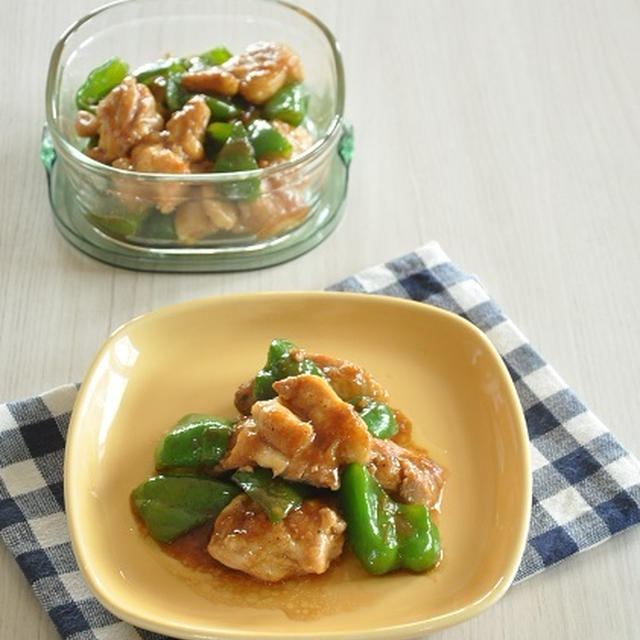甘辛味がヤミツキになる♪お弁当にもオススメ【鶏肉とピーマンのオイスター炒め】
