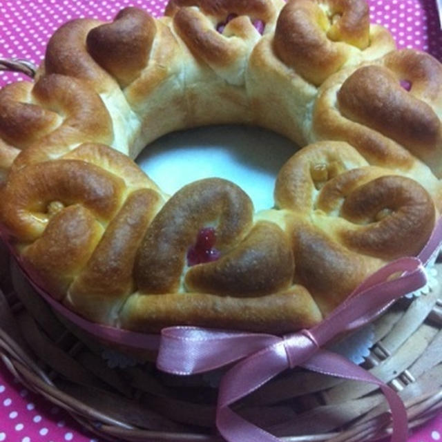 薔薇のリースパン
