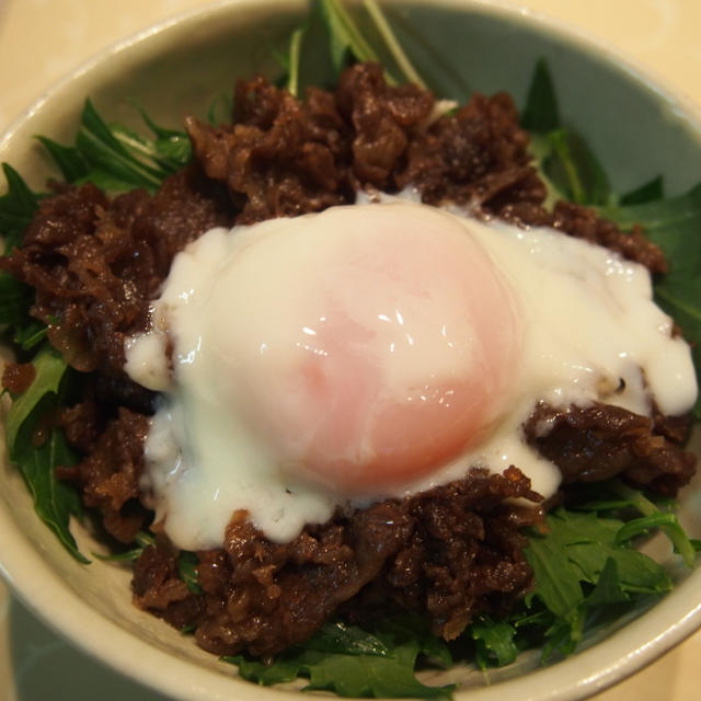 仙台牛すき焼き煮で他人丼～♪