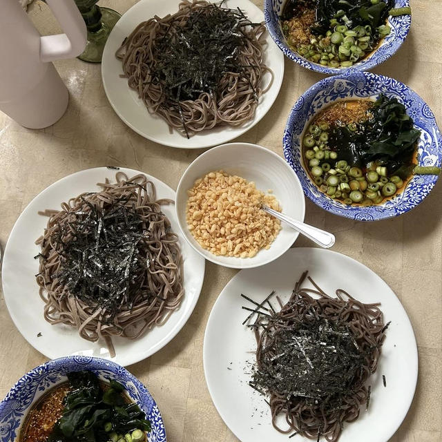 ロンドンで子供達と合流「ざるそばランチ」