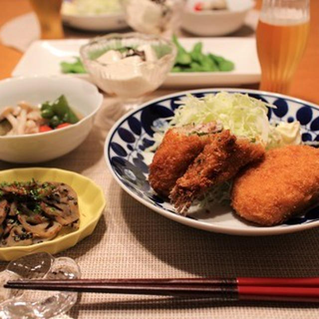 『フライ＆コロッケ』とストウブで『小さいおかず』の献立。