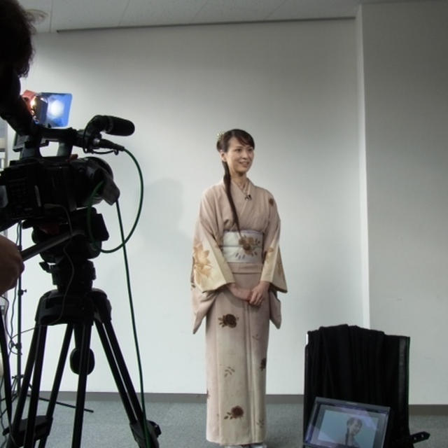 着物で、テレビ撮影 収録終了〜★