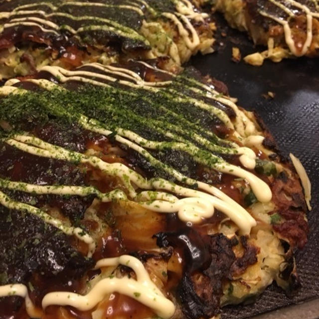 米粉でお好み焼き♩