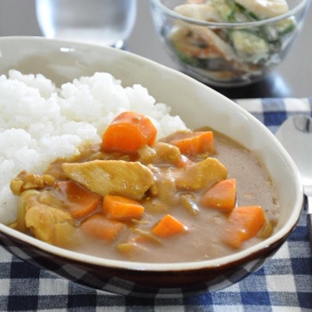 ”【週末ラクチン10分ごはん】週末は超特急☆即席カレーライス献立”
