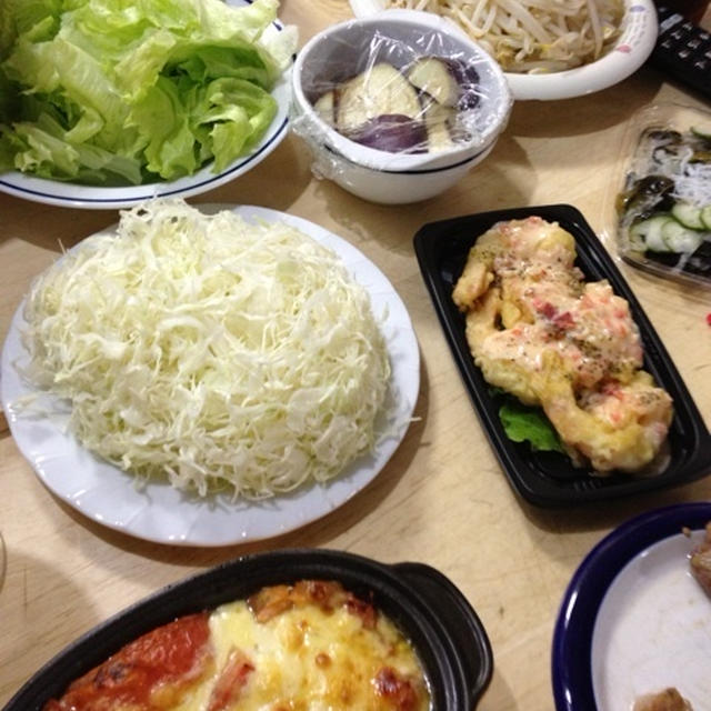 トマトのチーズ焼きで晩酌