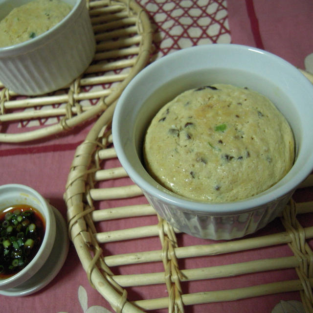 挽き肉と卵の中華風蒸し物