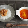 離乳食＊納豆ごはんとカボチャのトマト煮＊