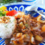 レンジで5分！！豚こま切れ肉と玉ねぎカサ増しポークチャップ