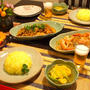 辛～い鶏肉とごぼうのレッドカレー炒め他